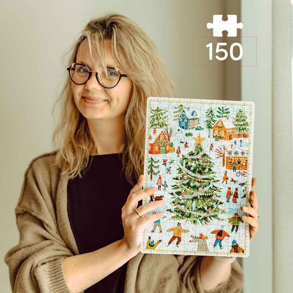 Puzzlove CzuCzu: Zimowe miasteczko 150 el.
