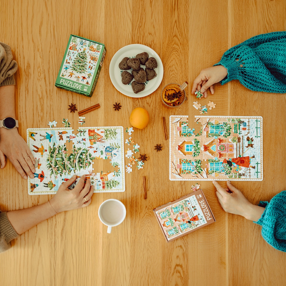 Puzzlove CzuCzu: Zimowe miasteczko 150 el.