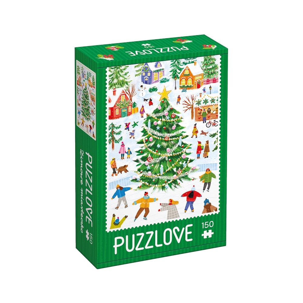 <img src='https://webimage.pl/pics/935/4/d5902983494935_7.jpg' style='height:440px' /> Puzzlove CzuCzu: Zimowe miasteczko 150 el.