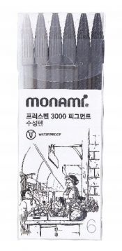 Cienkopis Plus Pen 3000 Pigment 6 kol. MonAmi (2030038761)