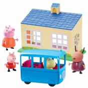 Peppa: zestaw szkoła + autobus