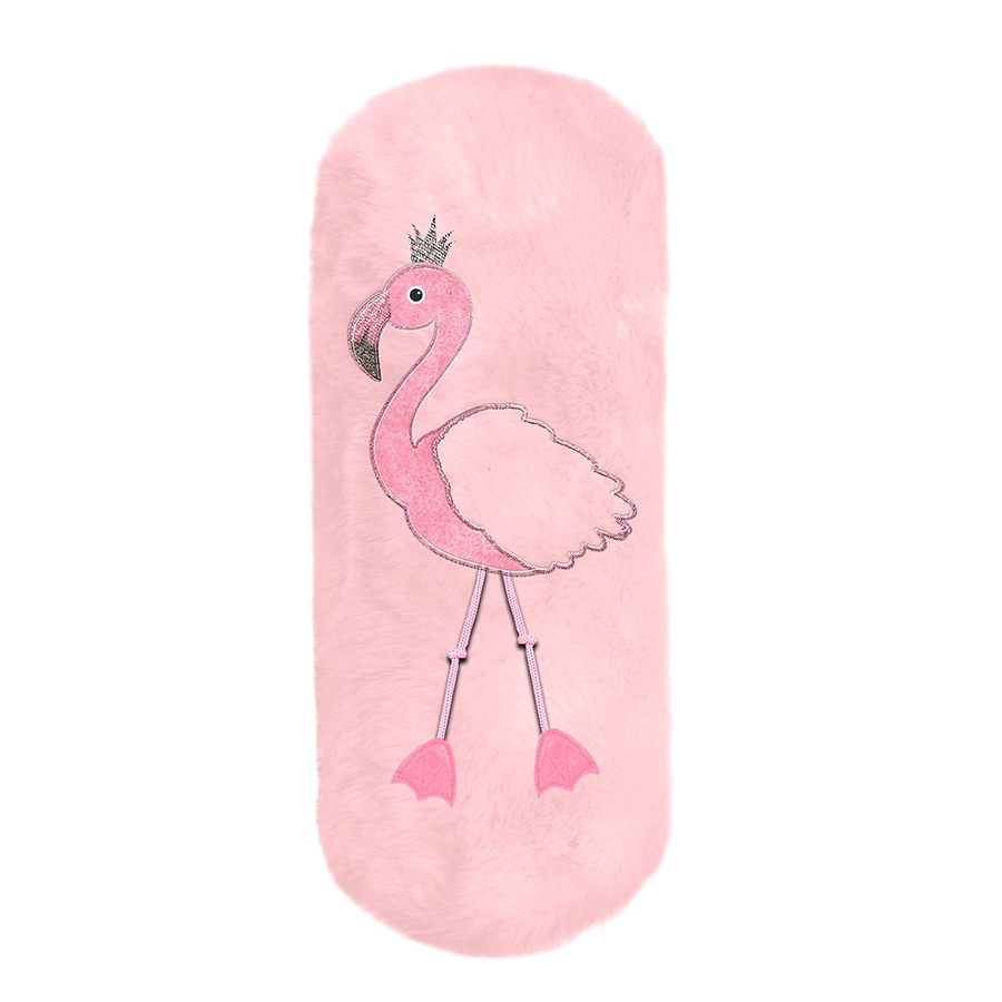 Piórnik saszetka pluszowa - Flamingo