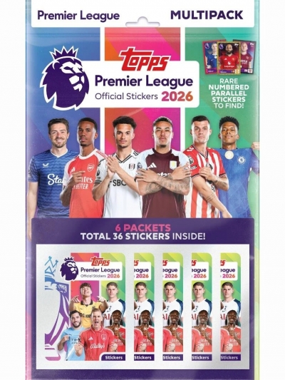 <img src='https://webimage.pl/pics/935/7/d5053307077935.jpg' style='height:440px' /> Topps Premier League 2026 KN - Multipack (wysyłka losowa)