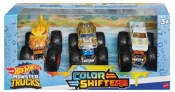 Pojazdy Hot Wheels Monster Truck 1:64 Color Shifters 3-pak (HGX20)