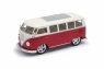 Model kolekcjonerski 1963 Volkswagen T1 Bus, czerwono-biały (22095LR) od