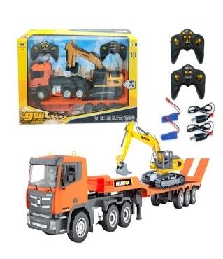 Zestaw dwóch pojazdów budowlanych RC