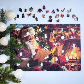 Alexander, Puzzle Drewniane 500: Christmas - Święty Mikołaj (5093)