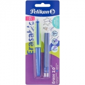 Długopis wymazywalny Pelikan Erase 2.0 + 2 wkłady - niebieski