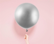 Balon Beauty&Charm platynowy srebrny 61cm