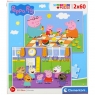 Puzzle - Super Kolor - Świnka Peppa, 2x60