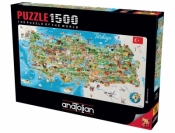 Puzzle 1500: Mapa Turcji (3793)