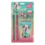 Zestaw 5 elementów Studio Pets zielono-różowy (PEG-3627)