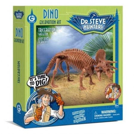 Zestaw do wykopalisk dinozaurów - Dr. Steve Hunters - Triceratops