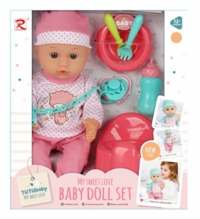 Lalka bobas siusiająca z akcesoriami