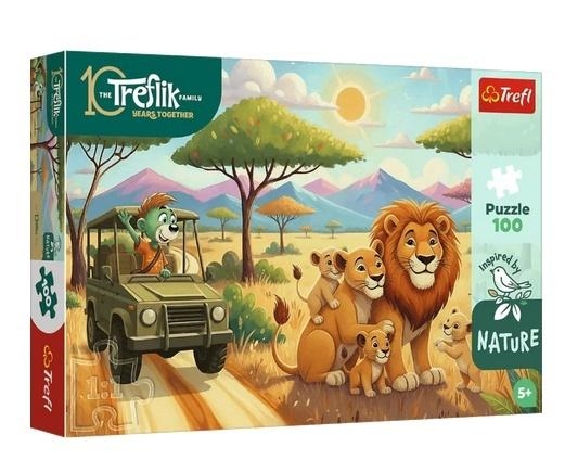 Puzzle 100 Rodzina Treflików - Lwy TREFL