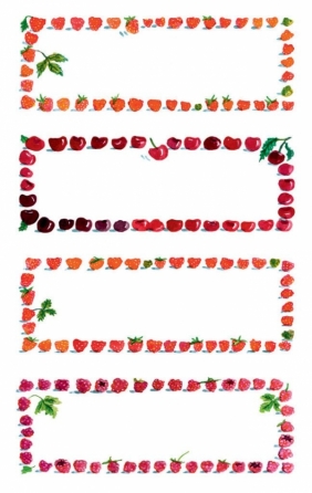 Naklejki na przetwory - owoce (59693)