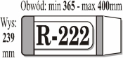 Okładka regulowana R-222 ( 50 szt) - PACZKI NIE ROZRYWAC