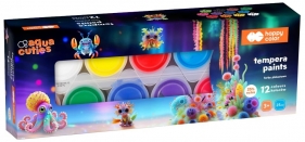 Farby plakatowe 12 kolorów x 25ml - Aqua Cuties