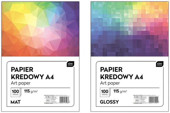 Papier kredowany A4/100K 115g matowy