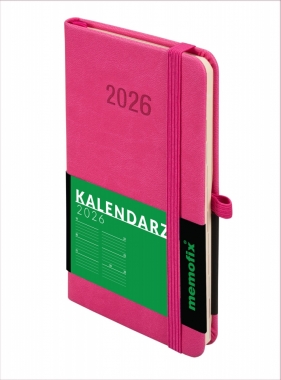 Kalendarz 2026 Memofix A6 TDW - Różowy