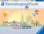 Ravensburger, Puzzle Panoramiczne 1000: Panoramiczne Paryż (17393)