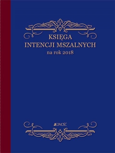 Księga intencji mszalnych na rok 2018