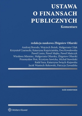 Ustawa o finansach publicznych Komentarz - Ofiarski Zbigniew
