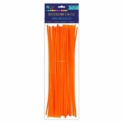 Druciki kreatywne 30 cm pomarańczowe 25 sztuk