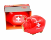 Skarbonka mała świnka Pierwsza pomoc