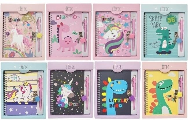 Pamiętnik z kłódką MIX