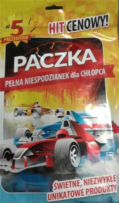 Paczka peła niespodzianek dla chłopca