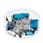 Klipsy biurowe 4x3 rozmiary - Frozen Glam (50027477)