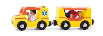 Ambulans do kolejki z figurkami – 4 elementy 90793