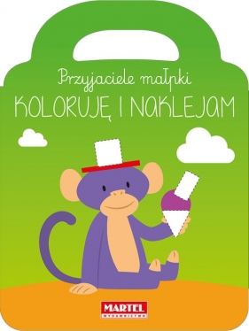 Przyjaciele małpki koloruję i naklejam