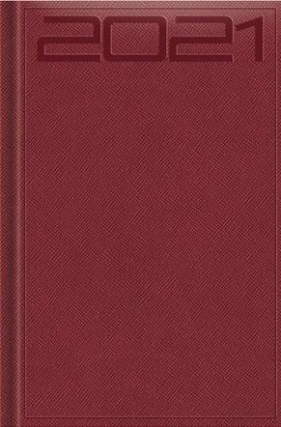 Terminarz 2021 Standard B6 Print Specjal bordowy