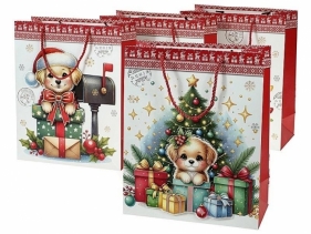 Torebka prezentowa Boże Narodzenie 23x18x10cm MIX