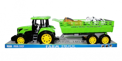 Traktor z przyczepą