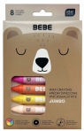 Kredki świecowe Jumbo Bebe Friends, 8 kolorów