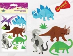 Dodatek dekoracyjny Craft-fun naklejka pianka dinozaury - 307577