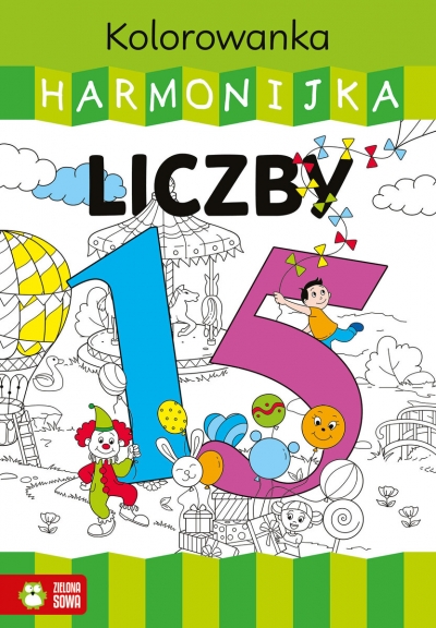 Kolorowanka harmonijka. Liczby