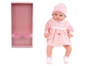 Lalka Adar bobas 45cm ze smoczkiem,dociążona groszkiem,śpiewa i mówi po polsku; BOX 450 mm (505940)