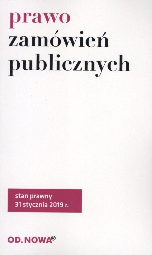 Prawo zamówień publicznych 2019