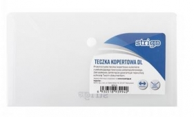 Teczka kopertowa DL PP transparentna pozioma (SF013)