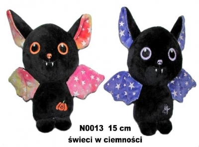 Nietoperz 2 kol świeci w ciemności 15cm MIX