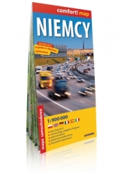 Niemcy laminowana mapa samochodowa 1:900 000 - Opracowanie zbiorowe