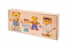  Układanka drewniana Cztery misie puzzle