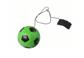 Piłka nożna na gumce jojo 6cm zielona