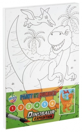 Dino Malowanie po numerach Pomarańczowa