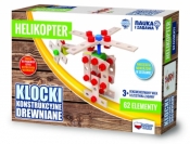 Klocki konstrukcyjne drewniane Helikopter