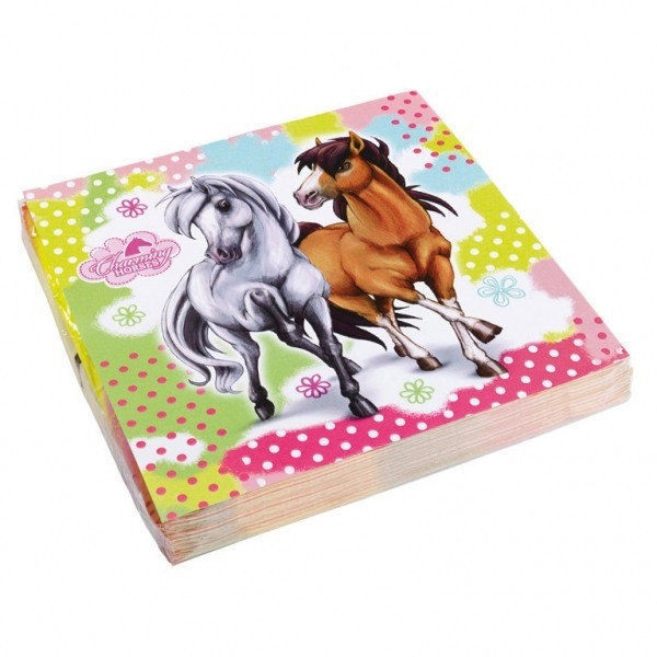 Serwetki 33 x 33 cm Konie, 20 sztuk (552344)